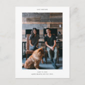 シンプル日付の保存 案内ポストカード (正面)