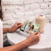 シンプル日付の写結婚真の保存 ポストカード