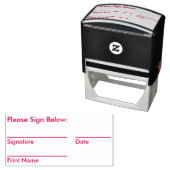 シンプル日付の署名要求ラバースタンプ セルフインキングスタンプ (インサイチュ)