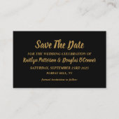 シンプル日付モダンカードを保存する 名刺 (正面)