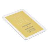 シンプル日付磁石を黄色で保存 マグネット (右側)