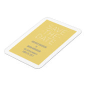 シンプル日付磁石を黄色で保存 マグネット (左側)