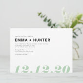 シンプル日 招待状 (スタンド正面)