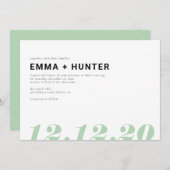 シンプル日 招待状 (正面/裏面)