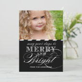 シンプル明メリー光フラットカード |黒 シーズンカード (スタンド正面)