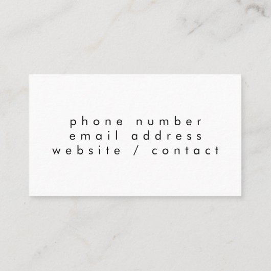 シンプル明細行名刺 名刺 (裏面)