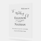 シンプル春エレガントサマー結婚ズ アクリルサイン (傾斜)