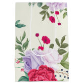 シンプル春エレガントフローラ ミディアムペーパーバッグ (裏面)