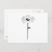 シンプル春デイジー ポストカード (正面/裏面)