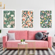 シンプル春モダンイースターウォールデコーセット