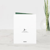 シンプル春葉カスタムハッピーイースター シーズンカード (裏面)