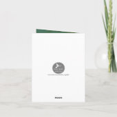 シンプル春葉カスタムハッピーイースター シーズンカード (裏面)