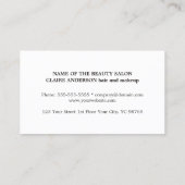 シンプル暗エレガント金ゴールドフェイクシザーロイヤリティカード ロイヤリティカード (裏面)