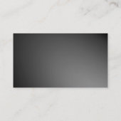 シンプル曲線文字06 – 灰色 名刺 (裏面)