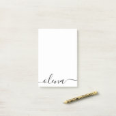 シンプル書の書パーソナライズされた名 ポストイット (デスク上)