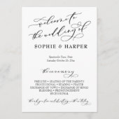 シンプル書エレガント字タイポグラフィ白黒 プログラム (正面)