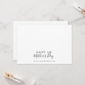 シンプル書エレガント第1母の日カード カード (正面/裏面インサイチュ)