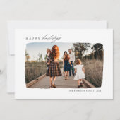 シンプル書エレガント道のモダン写真 シーズンカード (正面)