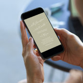 シンプル書エレガント道台本セージ緑 招待状