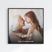 シンプル書スタイリッシュ跡スクリプトのフォトオーバーレイ フォトプリント           