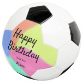 シンプル書ミニマルハッピーバースデーカスタムa サッカーボール (3/4)