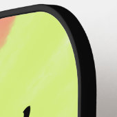 シンプル書ミニマルハッピーバースデーカスタムa ピックルボールラケット (左詳細)