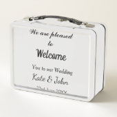 シンプル書ミニマル道に名結婚前を書く メタルランチボックス (裏面)