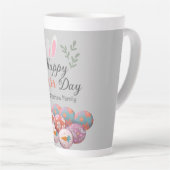 シンプル書モダンハッピーイースター系 カフェラテマグ (右アングル)