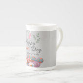 シンプル書モダンハッピーイースター系 ボーンチャイナマグカップ (正面右)