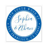 シンプル書モダン差出人住所 セルフインキングスタンプ (デザイン)