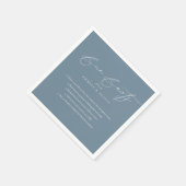 シンプル書モダン書おもしろい事実結婚の スタンダードカクテルナプキン (角)