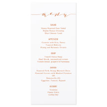 シンプル書モダン道オレンジメニュー