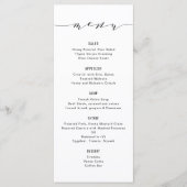 シンプル書モダン道メニュー メニュー (正面)