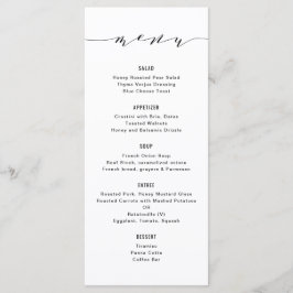 シンプル書モダン道メニュー メニュー