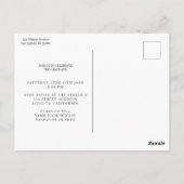 シンプル書モダン道写真卒業 ポストカード (裏面)