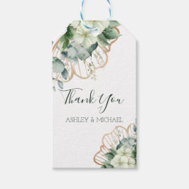 シンプル書素朴フローラ結婚ズ ギフトタグ