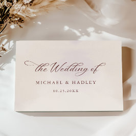 シンプル書素朴結婚の ゲストブック