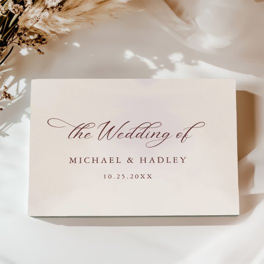 シンプル書素朴結婚の ゲストブック