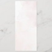 シンプル書素朴結婚の メニュー (裏面)