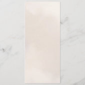 シンプル書素朴結婚の メニュー (裏面)