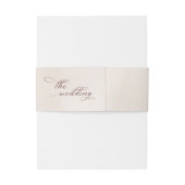 シンプル書素朴結婚の 招待状ベリーバンド (裏面例)