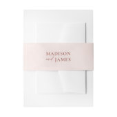 シンプル書素朴結婚の 招待状ベリーバンド (正面例)