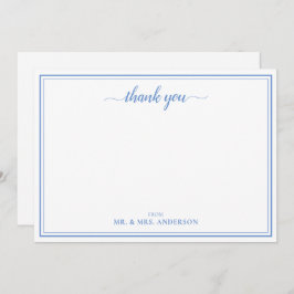 シンプル書結婚の感謝 ノートカード