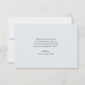 シンプル書結婚サンキューカード サンキューカード (裏面)
