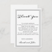 シンプル書結婚道 サンキューカード (正面/裏面)