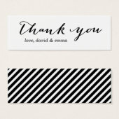 シンプル書道ありがとうギフトラベル (正面&裏面)