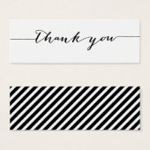 シンプル書道ありがとうギフトラベル (正面&裏面)