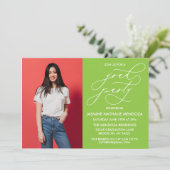 シンプル書道お洒落卒業招待状 招待状 (スタンド正面)