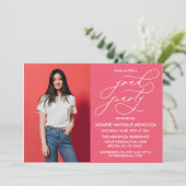 シンプル書道お洒落卒業招待状 招待状 (スタンド正面)