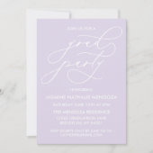 シンプル書道お洒落卒業招待状 招待状 (正面)